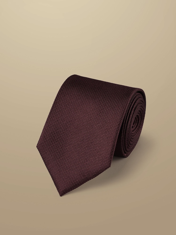 Charles Tyrwhitt Red Silk Tie - Image 2 of 2
