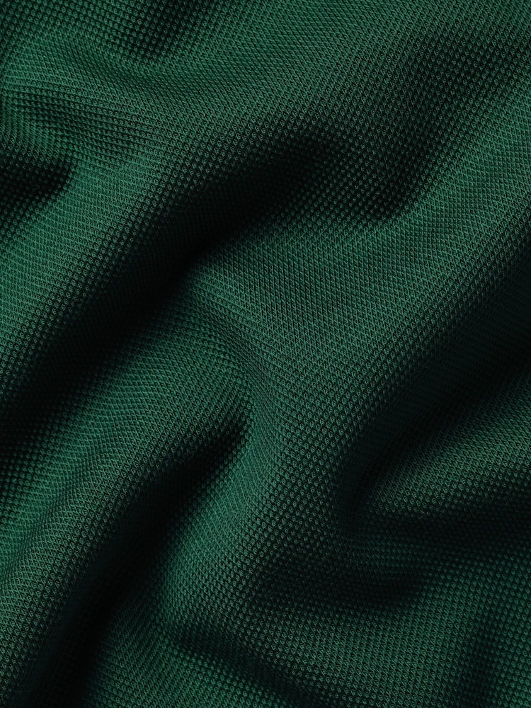 Charles Tyrwhitt Green Solid Short Sleeve Cotton Stretch Pique Polo Shirt - Image 5 of 5 Charles Tyrwhitt Green Solid Short Sleeve Cotton Stretch Pique Polo Shirt - Image 5 of 5