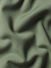 Charles Tyrwhitt Green Short Sleeve Cotton Stretch Smart Pique Polo Shirt - Image 6 of 6