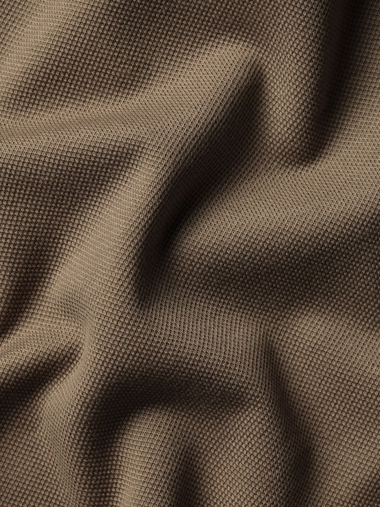 Charles Tyrwhitt Brown Camel Short Sleeve Cotton Stretch Smart Pique Polo Shirt - Image 6 of 6 Charles Tyrwhitt Brown Camel Short Sleeve Cotton Stretch Smart Pique Polo Shirt - Image 6 of 6