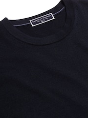 Charles Tyrwhitt Blue Pure Merino Crew Neck Jumper - Image 3 of 5