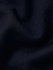 Charles Tyrwhitt Blue Pure Merino Crew Neck Jumper - Image 5 of 5