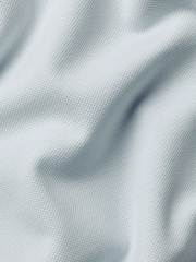 Charles Tyrwhitt Blue Ice Short Sleeve Cotton Stretch Smart Pique Polo Shirt - Image 5 of 5