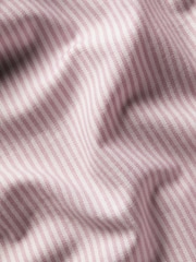 Charles Tyrwhitt Pink Stripe Button-Down Stretch Washed Oxford Slim Fit Shirt - Image 5 of 5