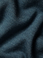 Charles Tyrwhitt Green Pure Merino V-Neck Jumper - Image 6 of 6