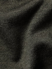 Charles Tyrwhitt Green Pure Merino V-Neck Jumper - Image 6 of 6