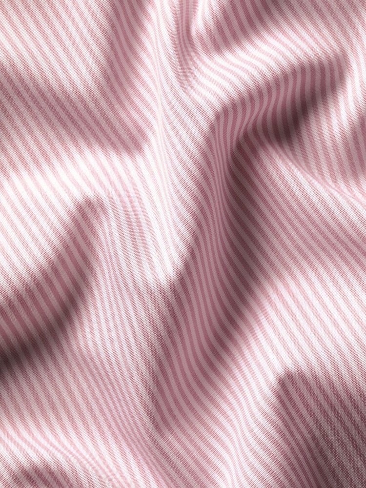 Charles Tyrwhitt Pink Bengal Stripe Non-Iron Poplin Cutaway Slim Fit Shirt - Image 8 of 8 Charles Tyrwhitt Pink Bengal Stripe Non-Iron Poplin Cutaway Slim Fit Shirt - Image 8 of 8