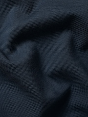 Charles Tyrwhitt Blue Teal Solid Short Sleeve Cotton Stretch Pique Polo Shirt - Image 4 of 4