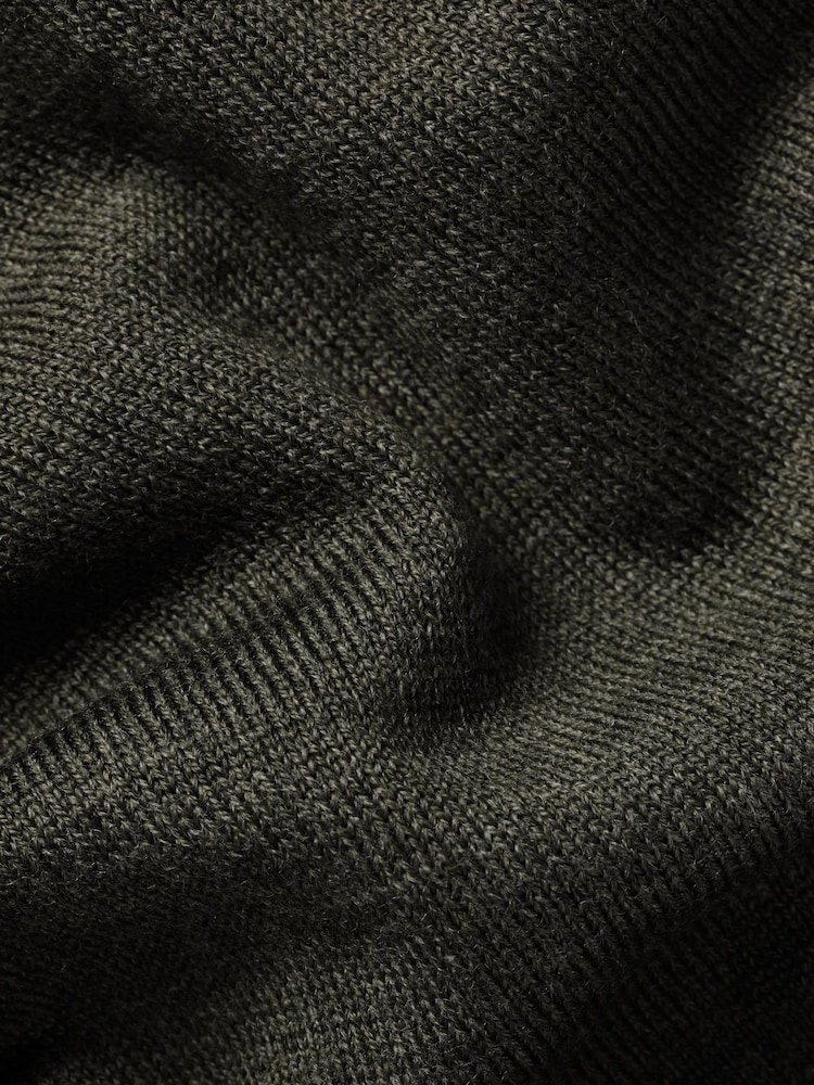 Charles Tyrwhitt Green Pure Merino Crew Neck Jumper - Image 5 of 5 Charles Tyrwhitt Green Pure Merino Crew Neck Jumper - Image 5 of 5