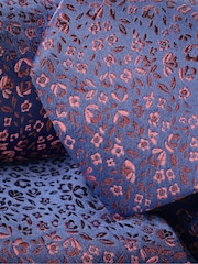 Charles Tyrwhitt Blue Mid And Pink Silk Floral Tie - Image 2 of 2
