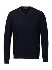 Charles Tyrwhitt Blue Pure Merino V-Neck Jumper - Image 1 of 5
