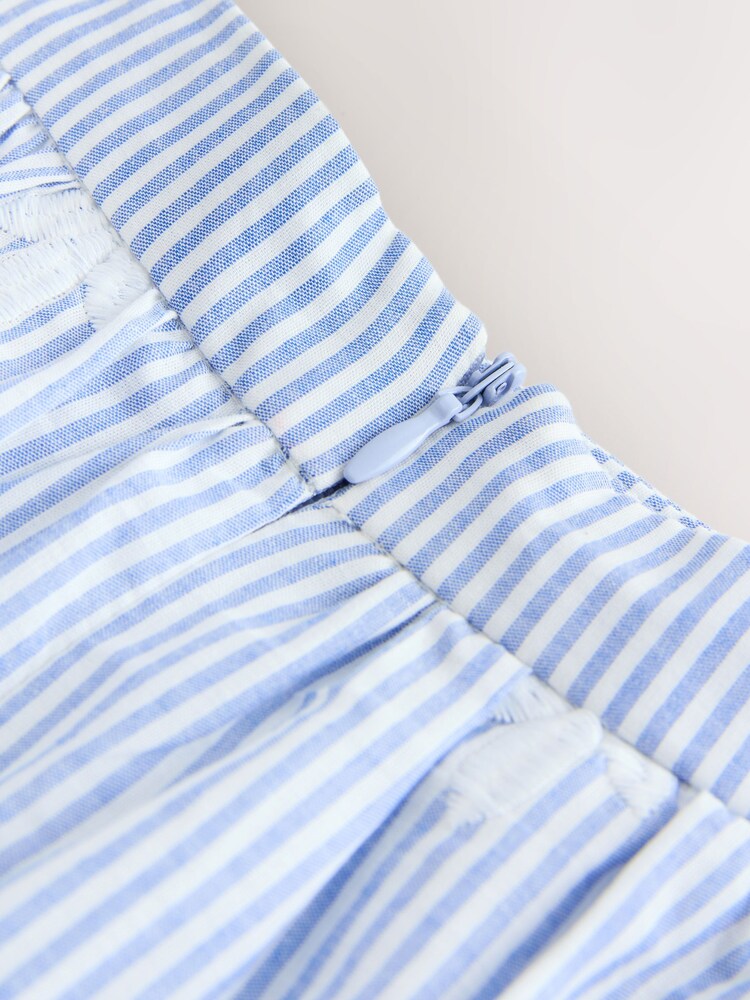 Light Blue/White Stripe Broderie Maxi Skirt - Image 3 of 3