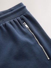 Navy Slim Fit Zip Pocket Jersey Shorts - Image 8 of 8