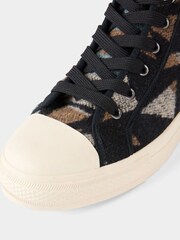 Joe Browns Black Aztec Print High Trainers - Image 4 of 4