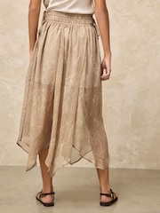 Olivgrün - Midi-Rock im Paisley-Muster - Bild 4 von 8