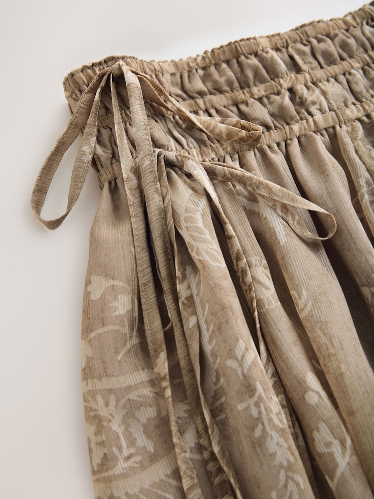 Olivgrün - Midi-Rock im Paisley-Muster - Bild 8 von 8