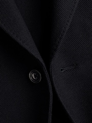 Charles Tyrwhitt Blue Jersey Slim Fit Jacket - Image 5 of 5