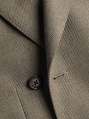Charles Tyrwhitt Tan Double Breasted Wool Silk Slim Fit Jacket - Imagem 6 de 6