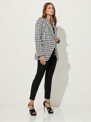 Star by Julien MacDonald Black Dogtooth Boucle Jacket - Image 2 of 5