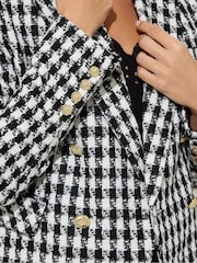 Star by Julien MacDonald Black Dogtooth Boucle Jacket - Image 4 of 5