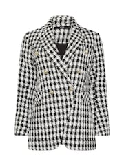 Star by Julien MacDonald Black Dogtooth Boucle Jacket - Image 5 of 5
