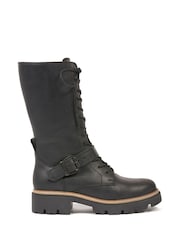 Celtic & Co. Strap Detail Mid Calf Black Boots - Image 1 of 1
