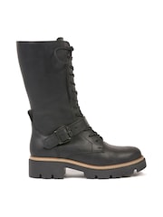 Celtic & Co. Black Strap Detail Mid Calf Boots - Image 2 of 2