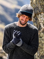 MEN'S LAMBSWOOL CHEVRON GLOVES - Imagen 4 de 4