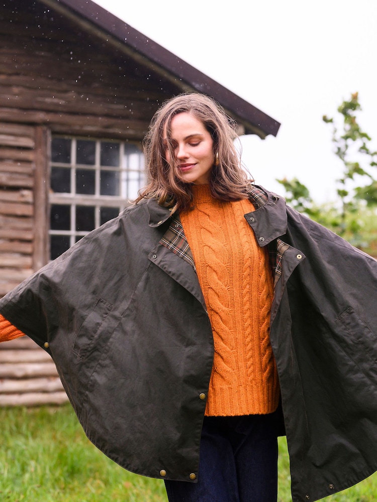 عباءة قطنية مشمعة - صورة 1 من 9 عباءة قطنية مشمعة - صورة 1 من 9