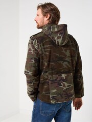 Joe Browns Green Camo Utility Hooded Jacket - Image 4 of 9