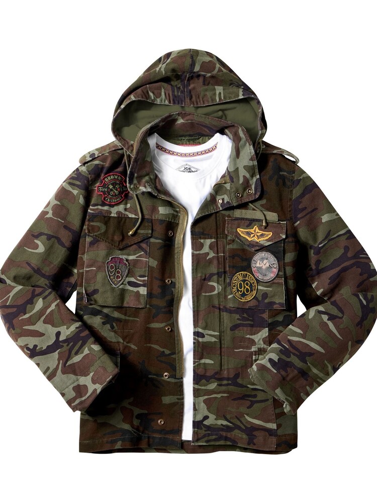 Joe Browns Green Camo Utility Hooded Jacket - Image 9 of 9 Joe Browns Green Camo Utility Hooded Jacket - Image 9 of 9