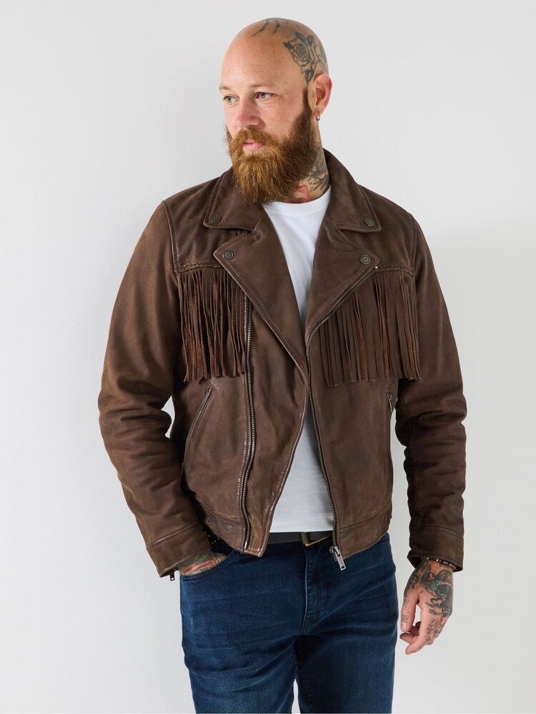 Joe Browns Brown Vintage Suede Jacket - Image 2 of 8 Joe Browns Brown Vintage Suede Jacket - Image 2 of 8
