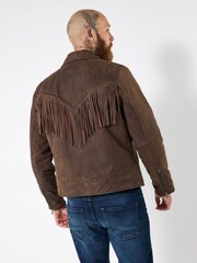 Joe Browns Brown Vintage Suede Jacket - Image 3 of 8