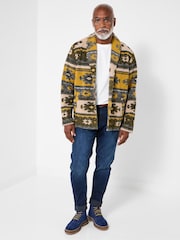 Joe Browns Brown Shawl Peak Aztec Wool Jacket - Image 5 of 8