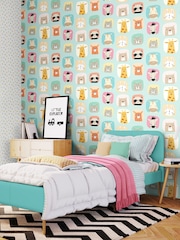 Hoopla Walls Blue Picture Perfect 10m Wallpaper - Image 1 of 2