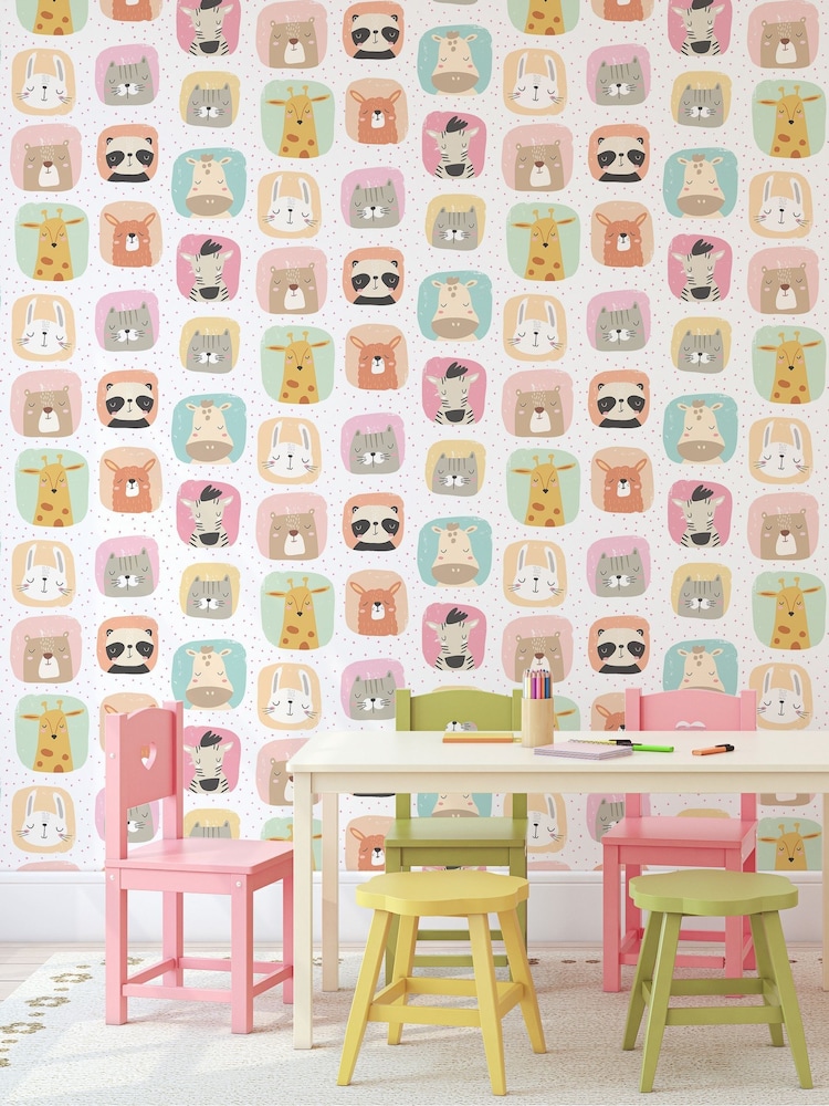 Hoopla Walls Pink Picture Perfect 10m Wallpaper - Image 1 of 2 Hoopla Walls Pink Picture Perfect 10m Wallpaper - Image 1 of 2