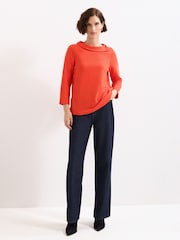 Phase Eight Red Remy Textured Top - Image 3 of 7