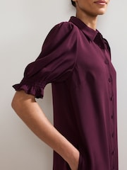 Phase Eight Burgundy Petite Candice Dress - Image 5 of 6