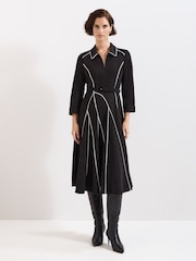 Phase Eight Black Tilly Piped Dress - Image 1 of 7