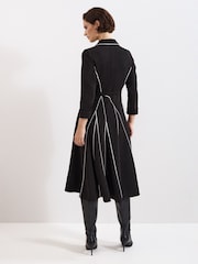 Phase Eight Black Tilly Piped Dress - Image 2 of 7