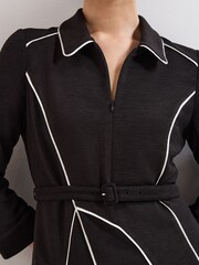 Phase Eight Black Tilly Piped Dress - Image 5 of 7