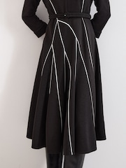 Phase Eight Black Tilly Piped Dress - Image 6 of 7