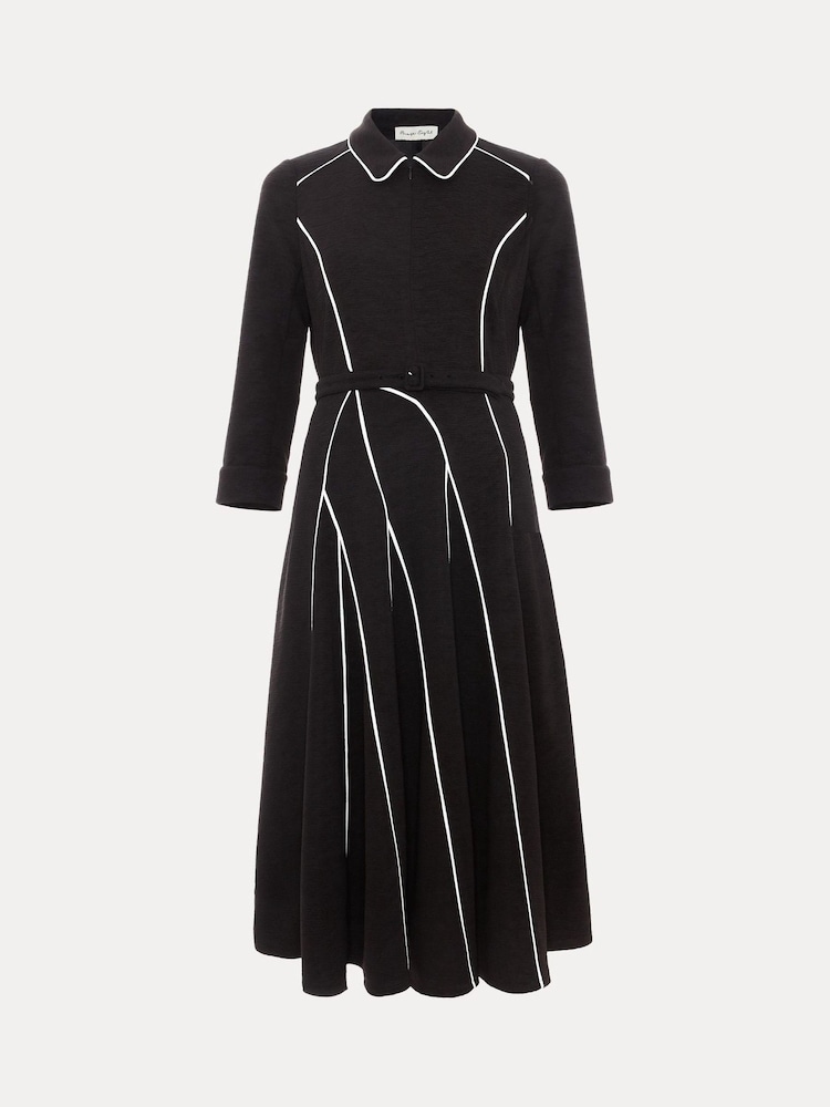 Phase Eight Black Tilly Piped Dress - Image 7 of 7