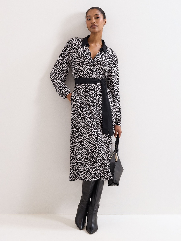 Phase Eight Black Florence Shirt Dress - Image 1 of 7