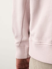 Pink Garment Washed Utility Crew Neck Sweatshirt - Image 5 of 8