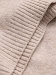 JACK & JONES Grey Half Zip High Neck Jumper - Image 8 of 9