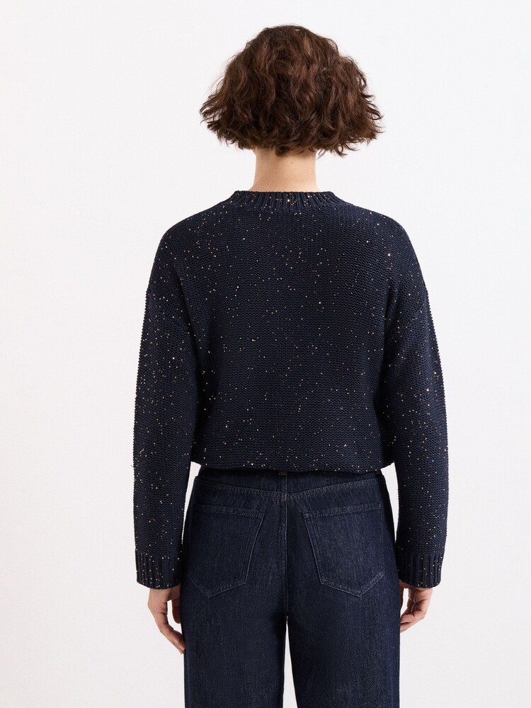 Phase Eight Blue Amelie Sequin Jumper - Image 2 of 7