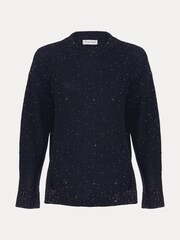Phase Eight Blue Amelie Sequin Jumper - Image 7 of 7