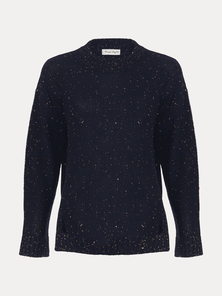 Phase Eight Blue Amelie Sequin Jumper - Image 7 of 7