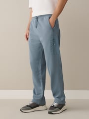 Blue Straight Fit Utility Loopback Slim Joggers - Image 1 of 9